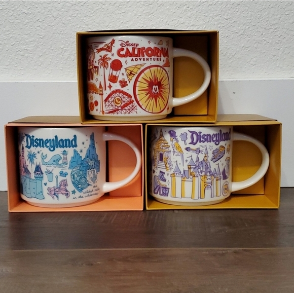 Starbucks Other - NWT Disney x Starbucks mugs: Disneyland & California adventure